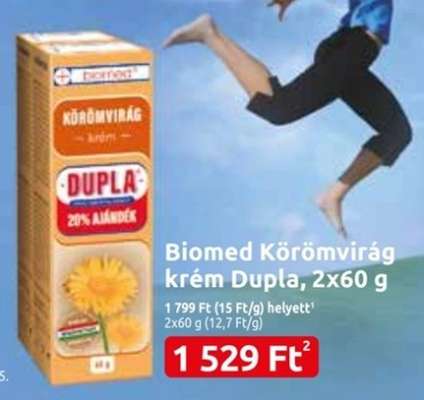 Biomed Körömvirág krém Dupla, 2x60 g