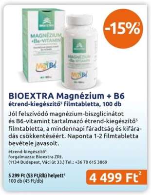 BIOEXTRA Magnézium + B6