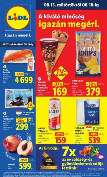 Újság Lidl - 2026.08.13 - 2026.08.19.