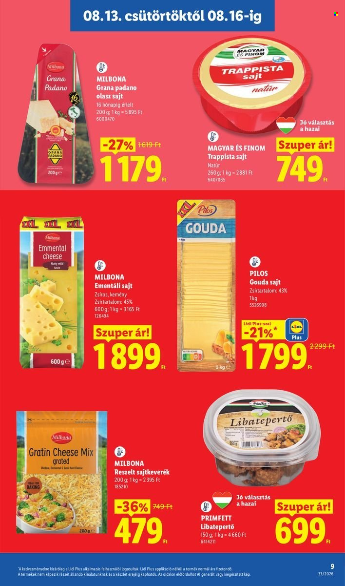 Lidl akciós újságok - 2026.08.13 - 2026.08.19. Oldal 9
