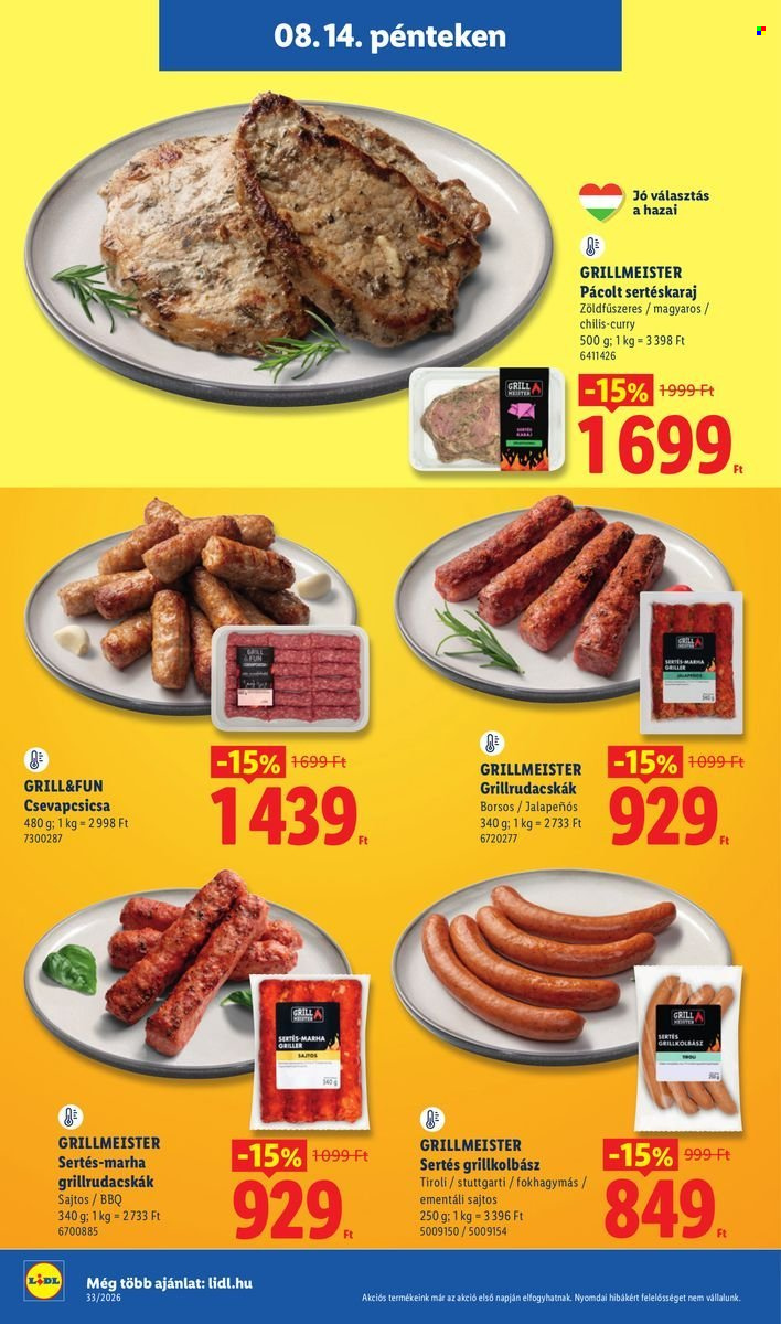Lidl akciós újságok - 2026.08.13 - 2026.08.19. Oldal 44