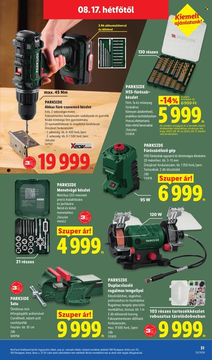 Lidl akciós újságok - 2026.08.13 - 2026.08.19. Oldal 51