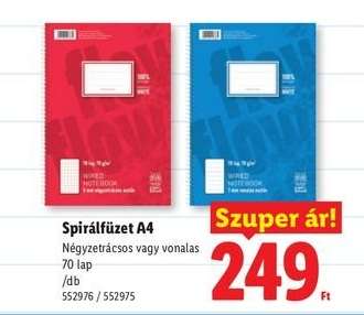 Spirálfüzet A4
