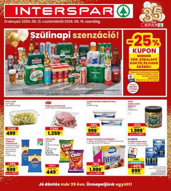 Újság INTERSPAR - 2026.08.13 - 2026.08.19.