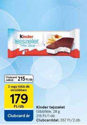 KINDER Tejszelet