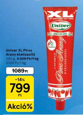 Univer XL Piros Arany ételízesítő