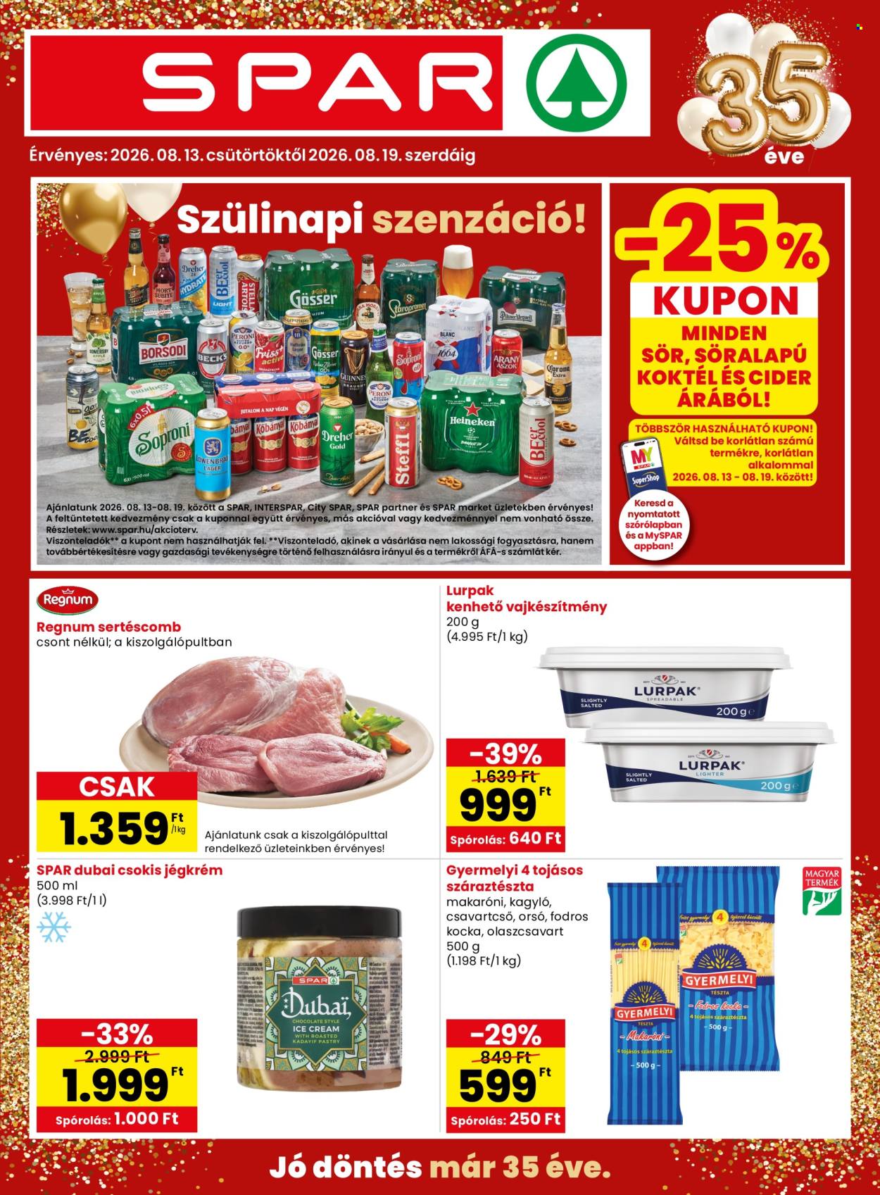SPAR akciós újságok - 2026.08.13 - 2026.08.19. Oldal 1