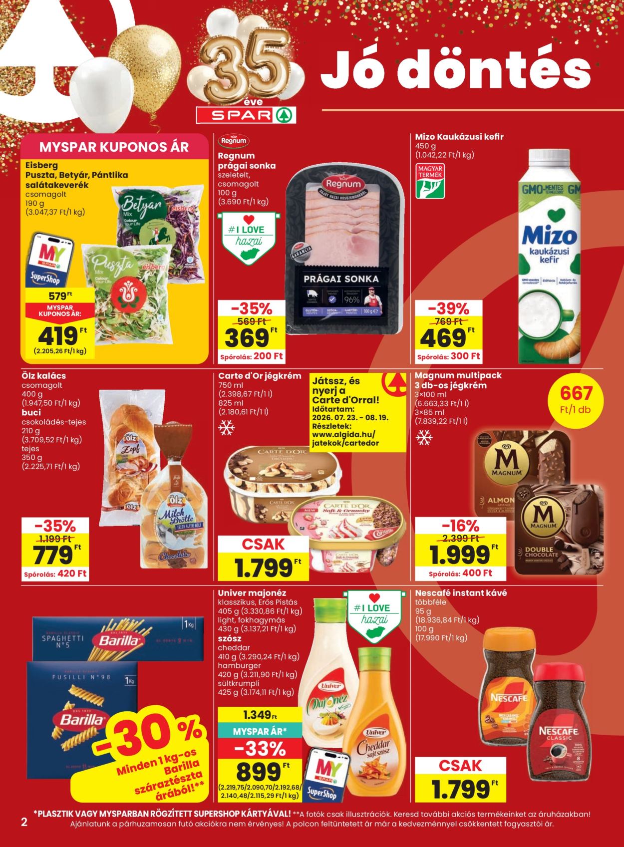 SPAR akciós újságok - 2026.08.13 - 2026.08.19. Oldal 2