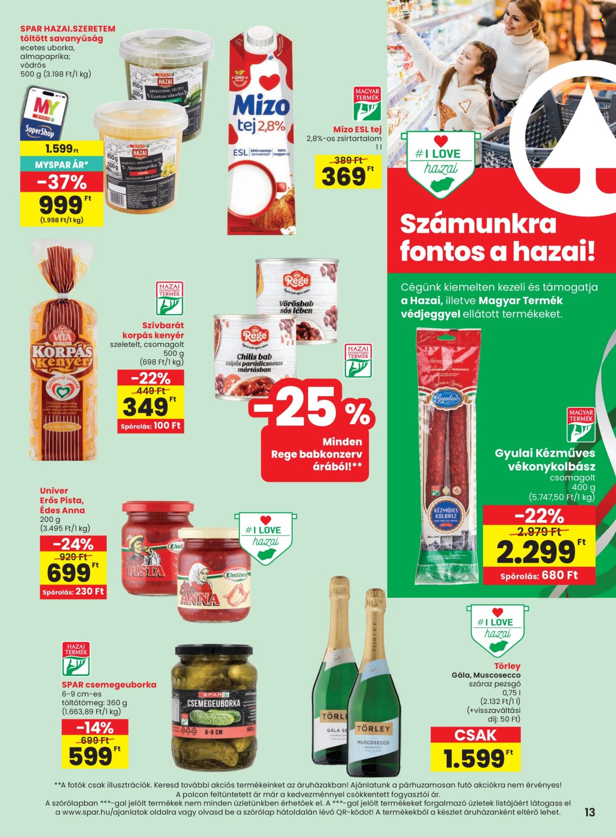SPAR akciós újságok - 2026.08.13 - 2026.08.19. Oldal 13