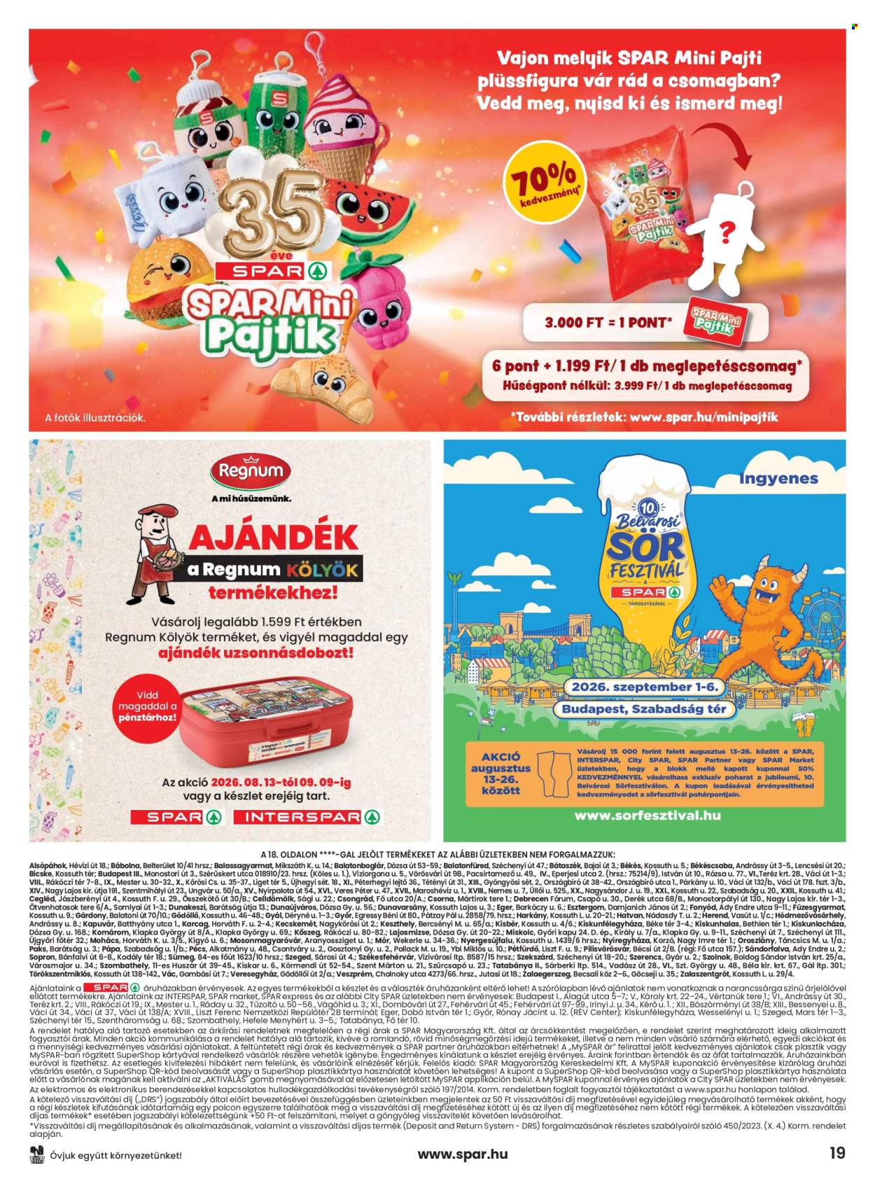 SPAR akciós újságok - 2026.08.13 - 2026.08.19. Oldal 19