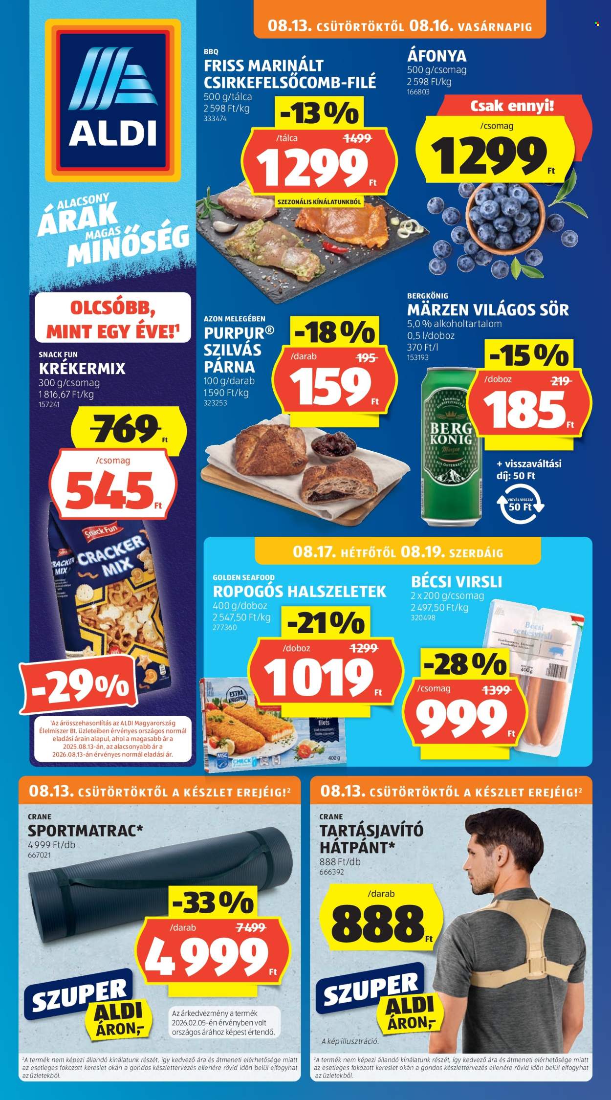 Aldi akciós újságok - 2026.08.13 - 2026.08.19. Oldal 1