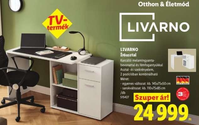 LIVARNO Íróasztal