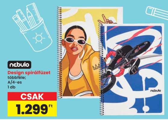 Design spirálfüzet