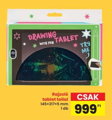 Rajzoló tablet tollal