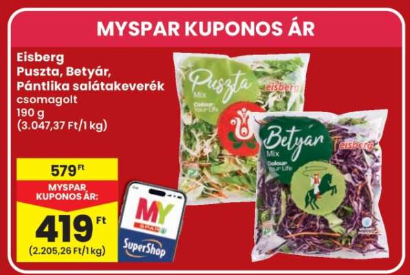 Eisberg Puszta, Betyár, Pántilka salátakeverék