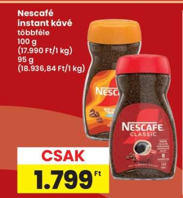 NESCAFÉ﻿﻿ Instant kávé*