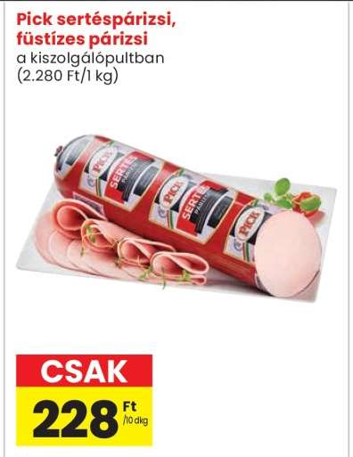 Pick sertéspárizsi, füstízes párizsi