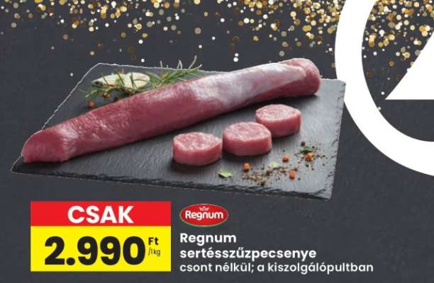 Regnum sertésszűzpecsenye