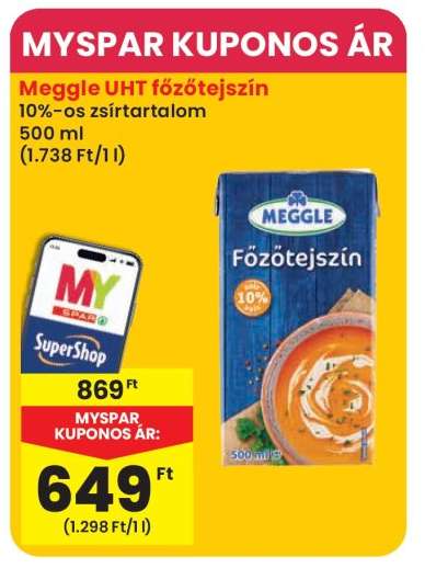 MEGGLE UHT Főzőtejszín