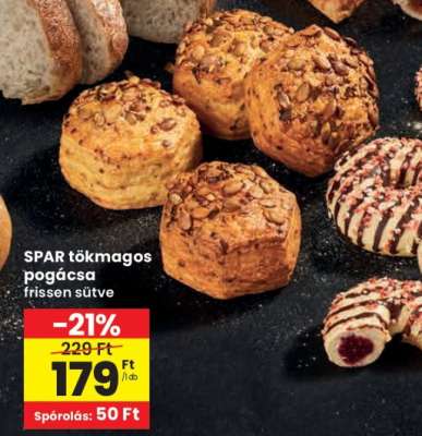 SPAR tökmagos pogácsa