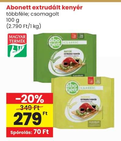 ABONETT Extrudált kenyér