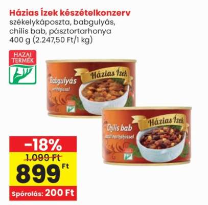 Házias Ízek készételkonzerv