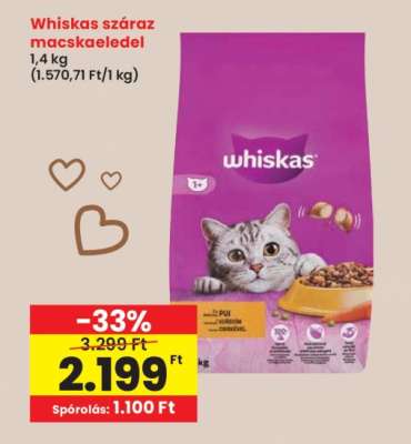 Whiskas száraz macskaeledel