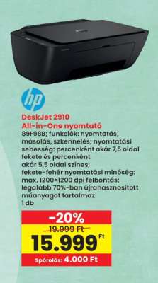 DeskJet 2910 All-in-One nyomtató
