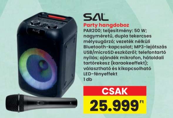 SAL Party hangdoboz