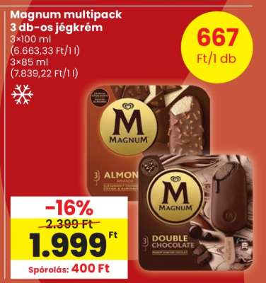 Magnum multipack 3 db-os jégkrém
