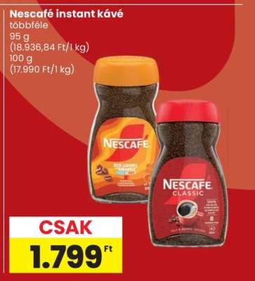 NESCAFÉ﻿﻿ Instant kávé*
