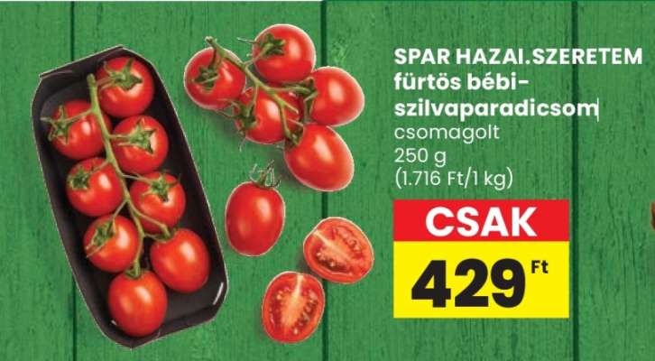 SPAR HAZAI.SZERETEM fürtös bébi szilvaparadicsom