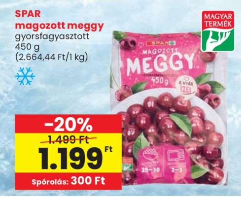 SPAR magozott meggy