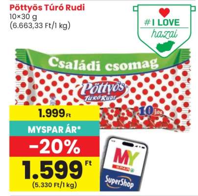 PÖTTYÖS Túró Rudi
