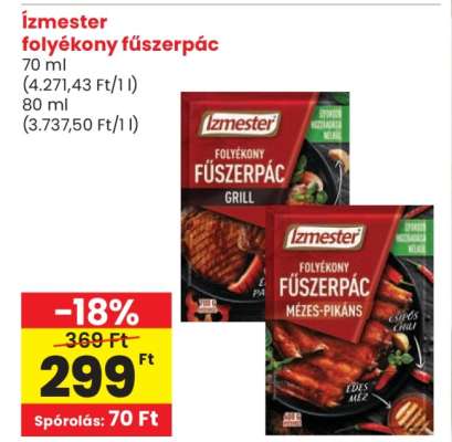 Ízmester folyékony fűszerpác