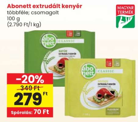 ABONETT Extrudált kenyér