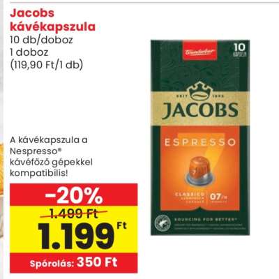 Jacobs kávékapszula