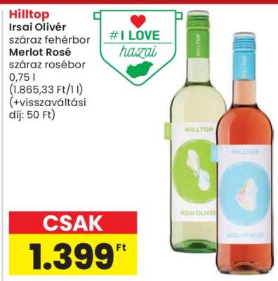 Hilltop Irsai Olivér / Merlot Rosé