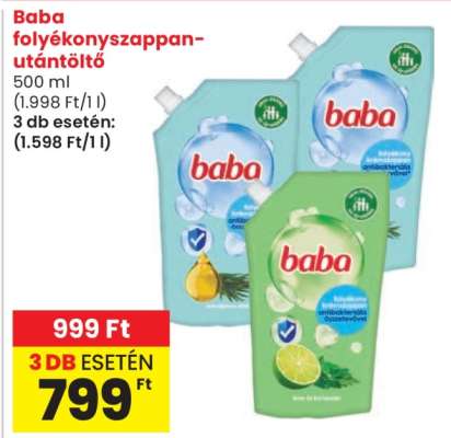 Baba folyékony szappan utántöltő
