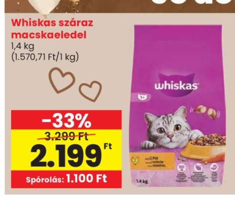 Whiskas száraz macskaeledel