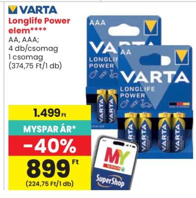VARTA Longlife Power elem
