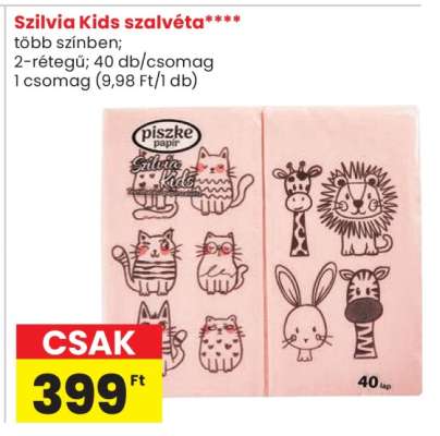 Szilvia Kids szalvéta