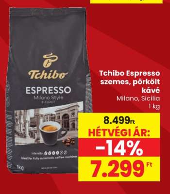 Tchibo Espresso szemes, pörkölt kávé