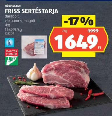 Friss sertéstarja
