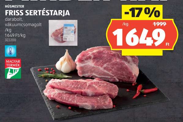 Friss sertéstarja
