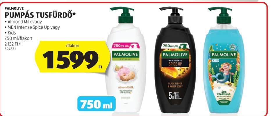 PALMOLIVE PUMPÁS TUSFÜRDŐ