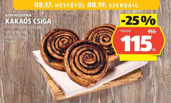 Kakaós csiga