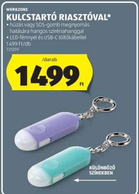 Kulcstartó riasztóval