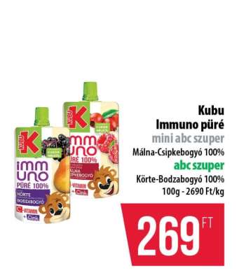 Kubu Immuno püré mini abc szuper