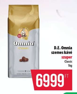 D.E. Omnia szemes kávé